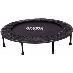 Foto van Spring mini trampoline 140 cm opvouwbaar - black edition - zwarte rand