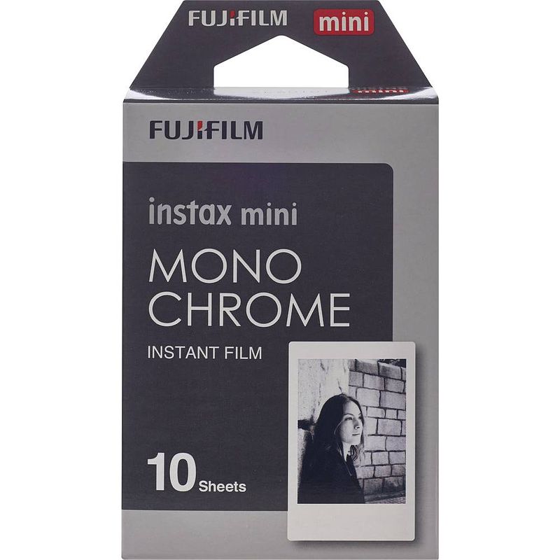 Foto van Fujifilm instax mini monochrome point-and-shoot filmcamera
