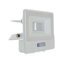 Foto van V-tac vt-118s-1 led schijnwerper met sensor - 10 w - 735 lm - 4000k -