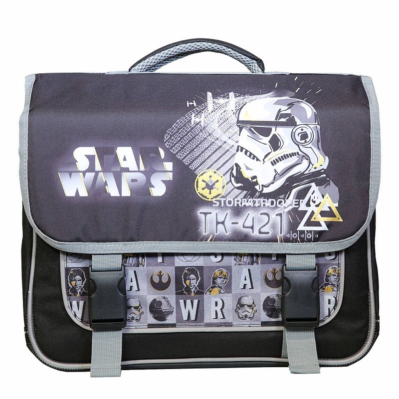 Foto van Star wars schooltas rugzak zwart jongens 34x14x38