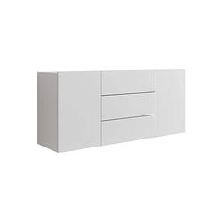 Foto van Meubella dressoir asilento - mat wit - 140 cm