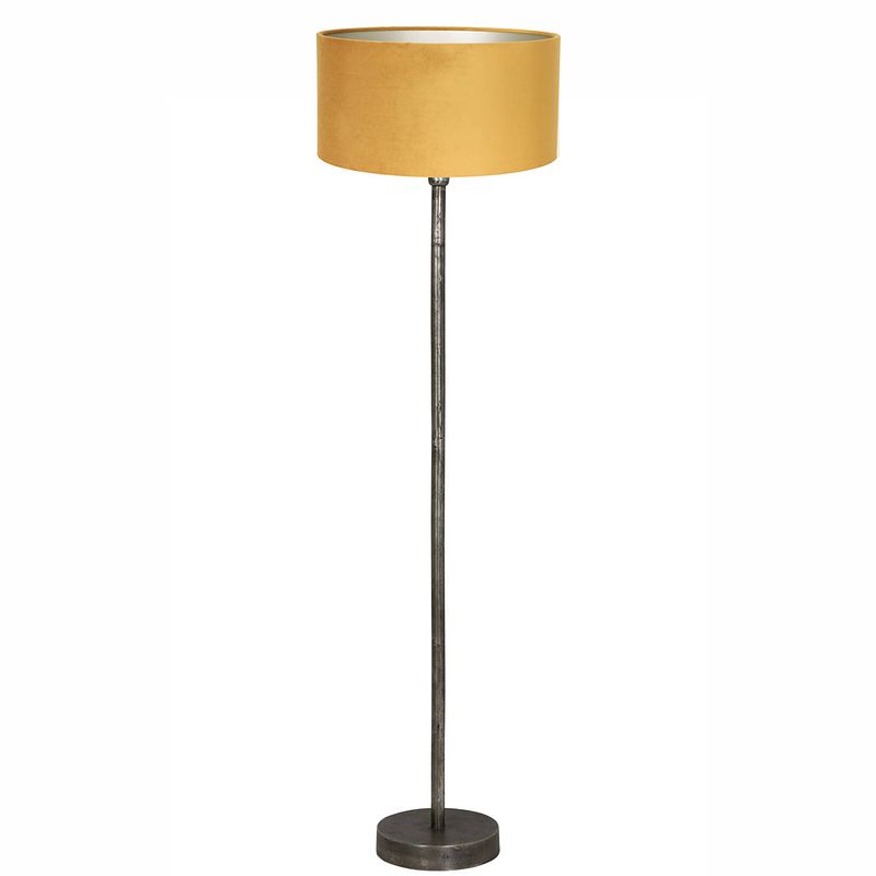 Foto van Light & living undai staande lamp geel