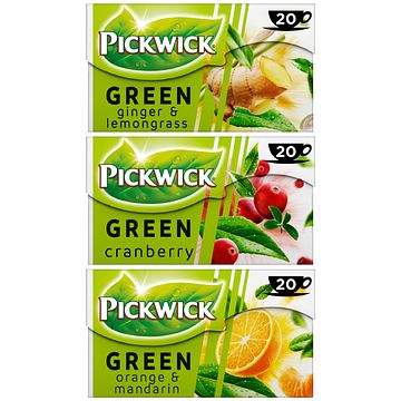 Foto van Pickwick groene thee 3 x 20 stuks bij jumbo