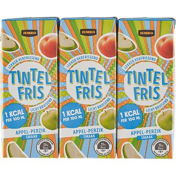 Foto van Jumbo tintelfris appelperzik smaak 6 x 200ml