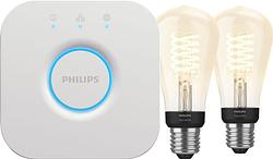 Foto van Philips hue filament white edison 2-pack + bridge