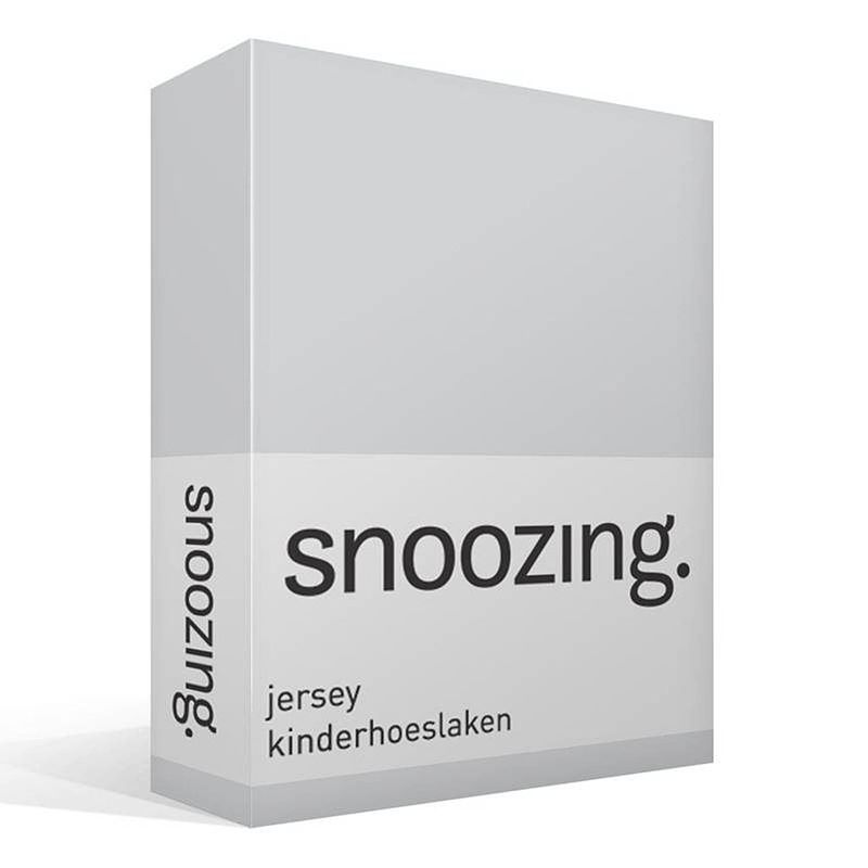 Foto van Snoozing - jersey - kinderhoeslaken - junior - 70x150 cm - grijs