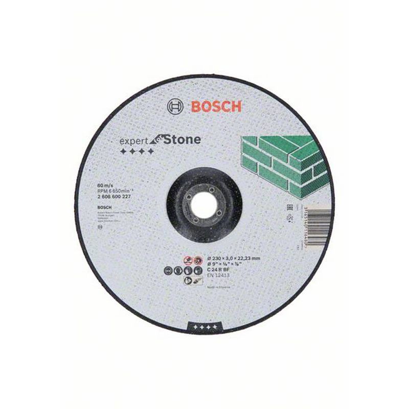 Foto van Bosch accessories 2608600317 2608600317 doorslijpschijf gebogen 180 mm 22.23 mm 1 stuk(s)