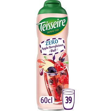 Foto van Teisseire kids zero suiker apple berrylicious blast siroop 60cl bij jumbo