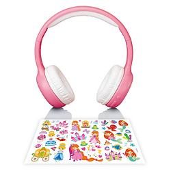 Foto van Vouwbare kinder bluetooth hoofdtelefoon lenco hpb-110pk roze
