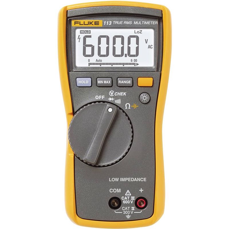 Foto van Fluke 113 multimeter digitaal cat iii 600 v weergave (counts): 6000