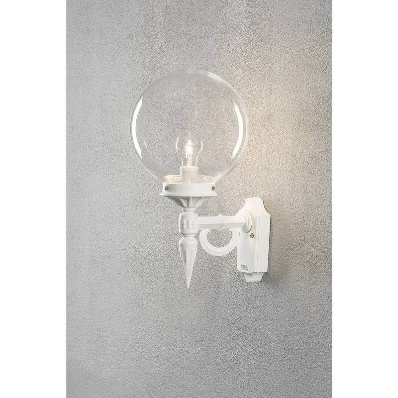 Foto van Konstsmide orion 496-250 buitenlamp (wand) spaarlamp, led e27 60 w wit