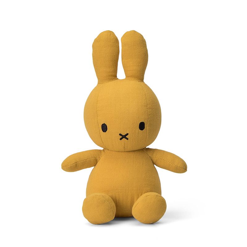 Foto van Nijntje miffy sitting mousseline yellow - 23 cm - 9""""