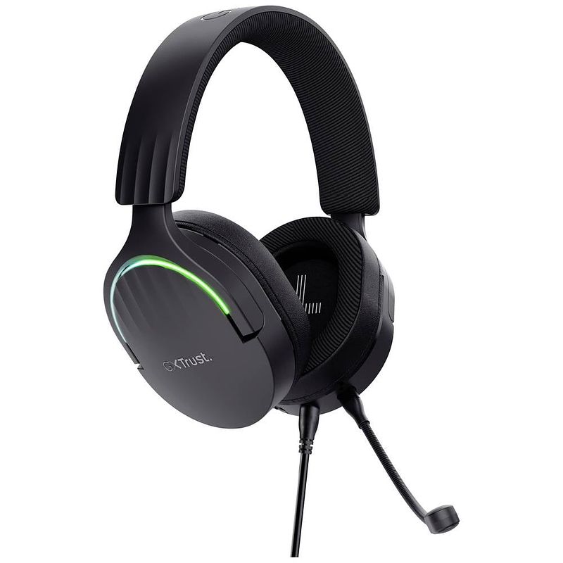 Foto van Trust gxt490 fayzo 7.1 over ear headset gamen kabel stereo zwart