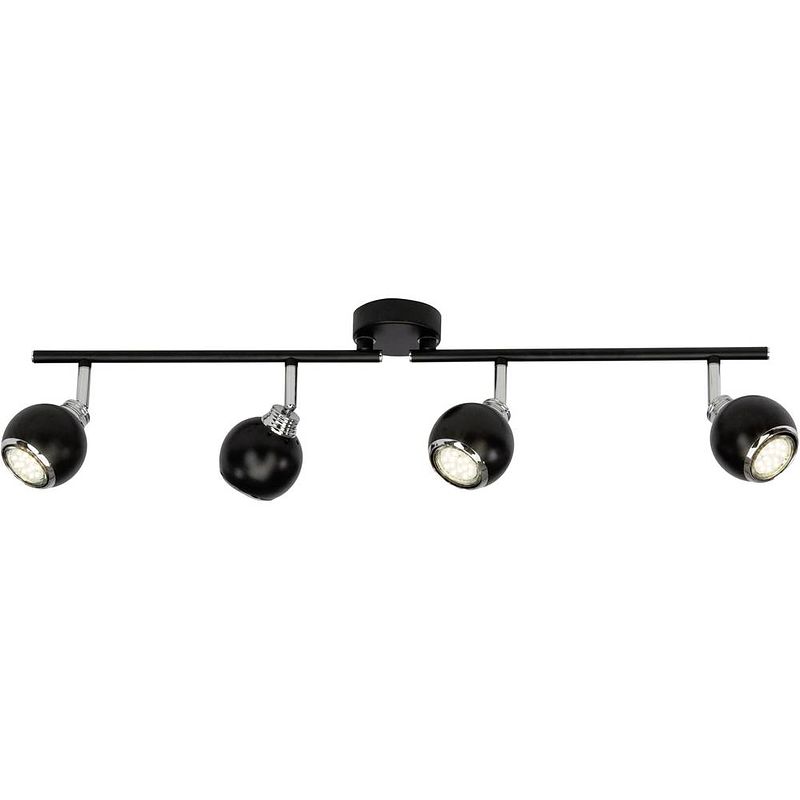 Foto van Brilliant ina g77732/06 plafondspot led gu10 12 w zwart, chroom