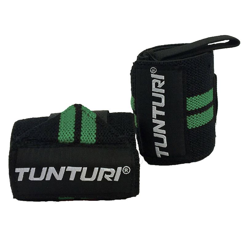 Foto van Tunturi wrist wraps - zwart/groen