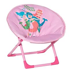 Foto van Vouwstoel kind - campingstoel - kinderstoel - roze - ø50 x 49h cm