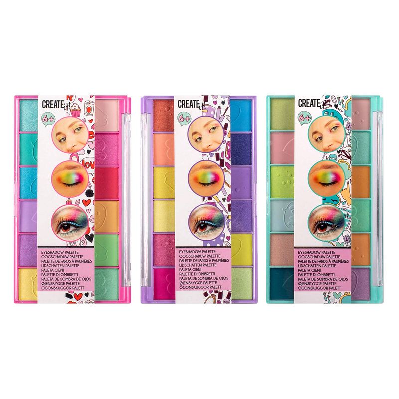 Foto van Create it! beauty oogschaduw palette, 12 kleuren!