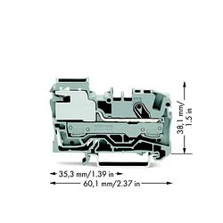 Foto van Wago 2006-7111 potentiaalklem 7.50 mm spanveer grijs 50 stuk(s)