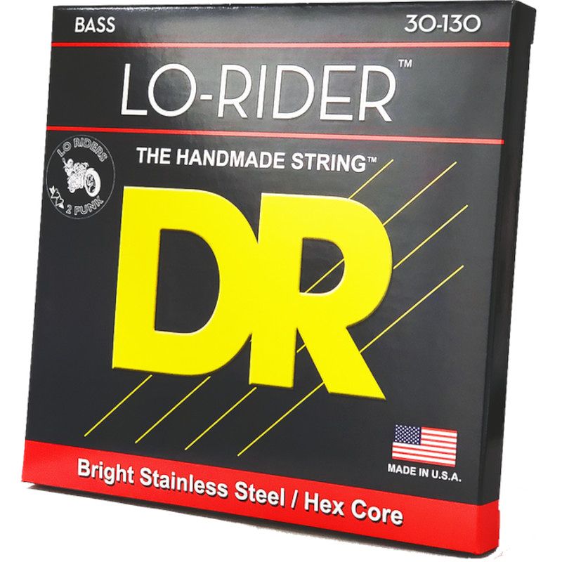 Foto van Dr strings mh6-130 lo-rider 30-130 set 6 snaren voor elektrische basgitaar