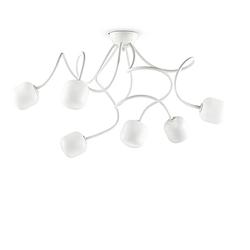 Foto van Ideal lux - octopus - plafondlamp - metaal - g9 - wit