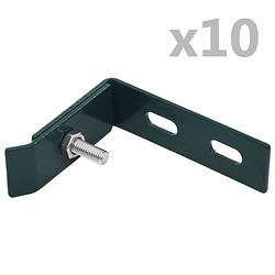 Foto van Vidaxl wand hoekverbinding 10 sets groen