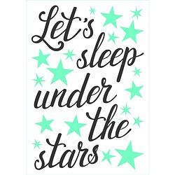 Foto van Kids decor muursticker let's sleep junior 47 x 70 cm