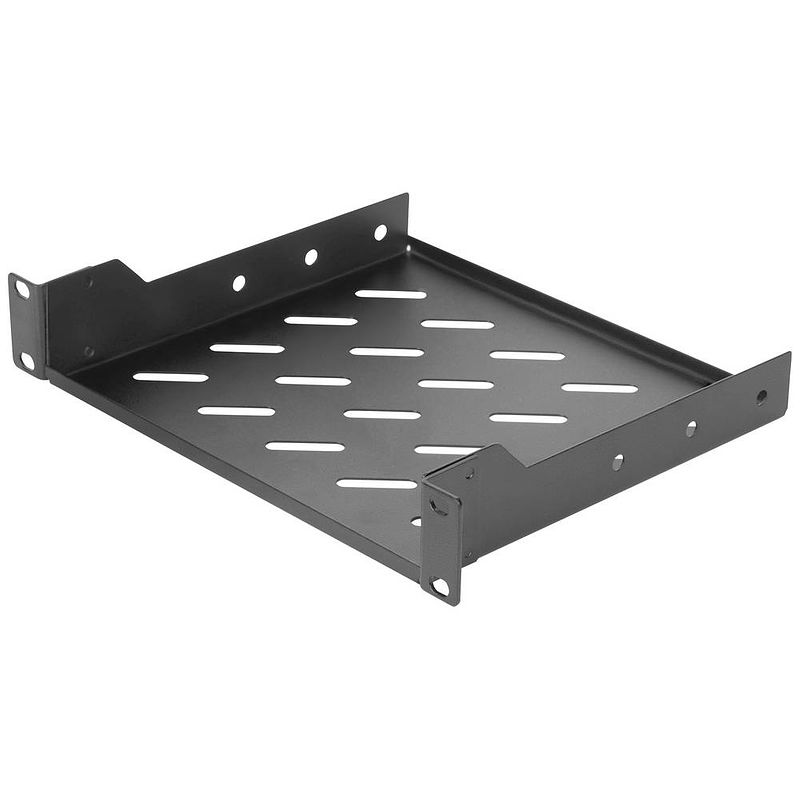 Foto van Digitus dn-10-tray-2-b 10 inch patchkast-bodemplaat geschikt voor kastdiepte: vanaf 300 mm zwart (ral 9005)