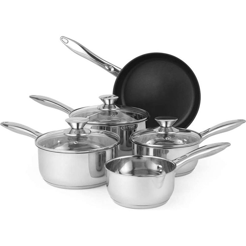 Foto van Russell hobbs pannenset - vaatwasserbestendig - 5-delige set - alle warmtebronnen ook inductie