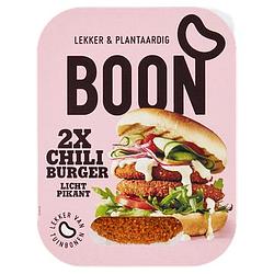 Foto van Boon chili burger 2 stuks 160g bij jumbo