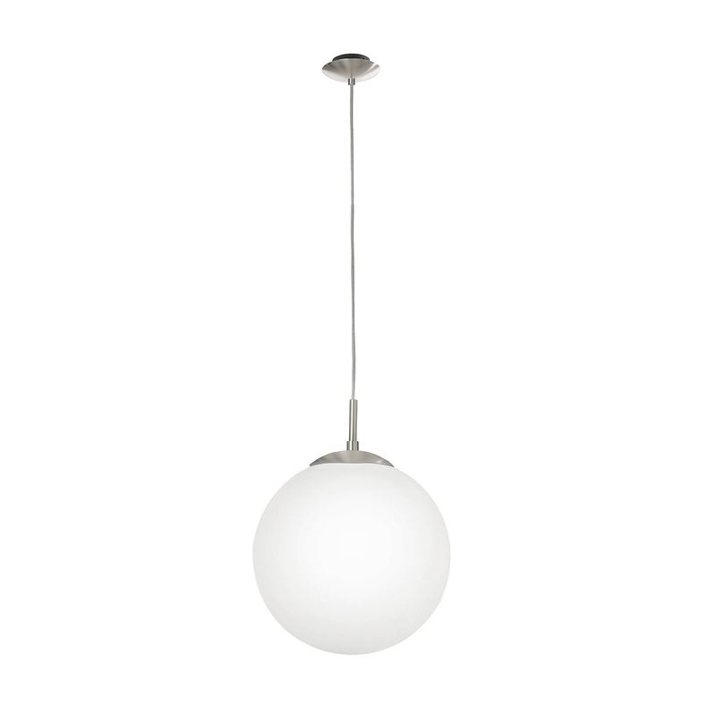 Foto van Eglo rondo hanglamp - e27 - ø 30 cm - grijs/wit