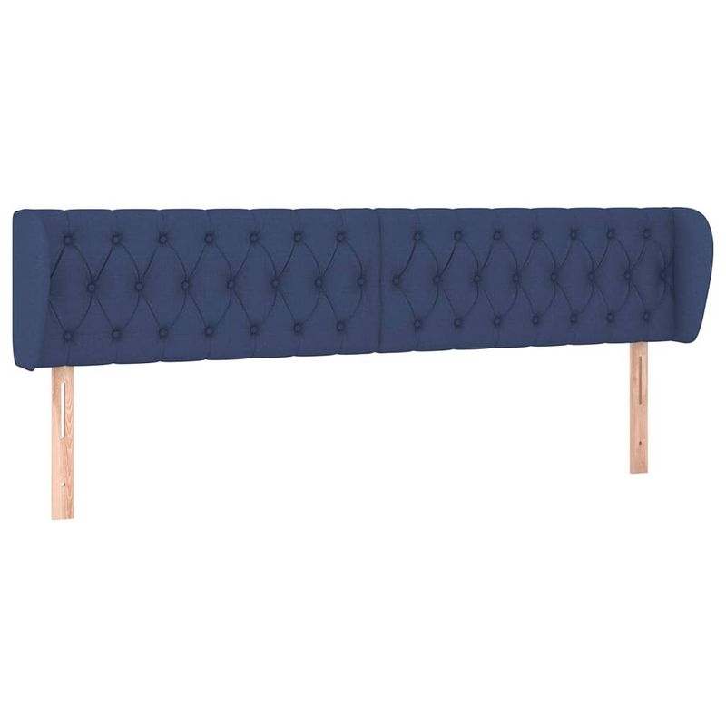 Foto van The living store hoofdbord classic - blauw - 183x23x78/88 cm