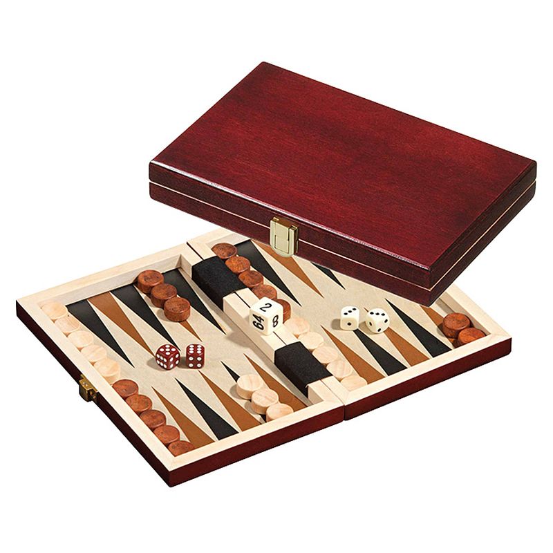 Foto van Philos backgammon peleponnes mini 19.5x12.5cm