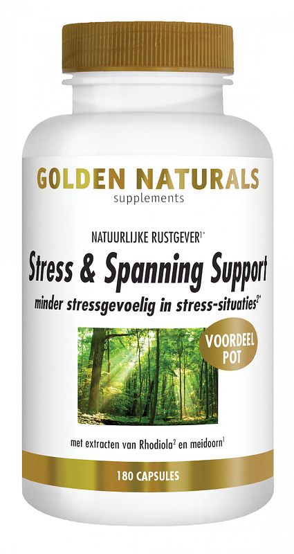 Foto van Golden naturals stress & spanning support capsules