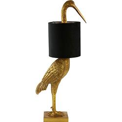 Foto van Tafellamp birdy 77cm hoog goud