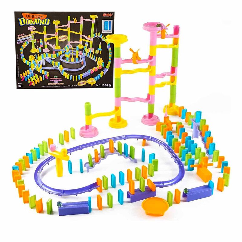 Foto van Allerion domino set xl - domino stenen spel voor kinderen - met