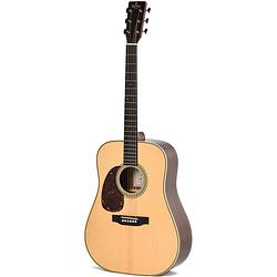 Foto van Sigma guitars dt-28hl standard series linkshandige westerngitaar met gig bag