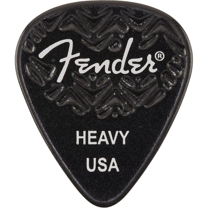 Foto van Fender wavelength picks 351 heavy black plectrumset (6 stuks)