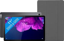 Foto van Lenovo tab p11 128gb wifi + 4g grijs + lenovo book case zwart