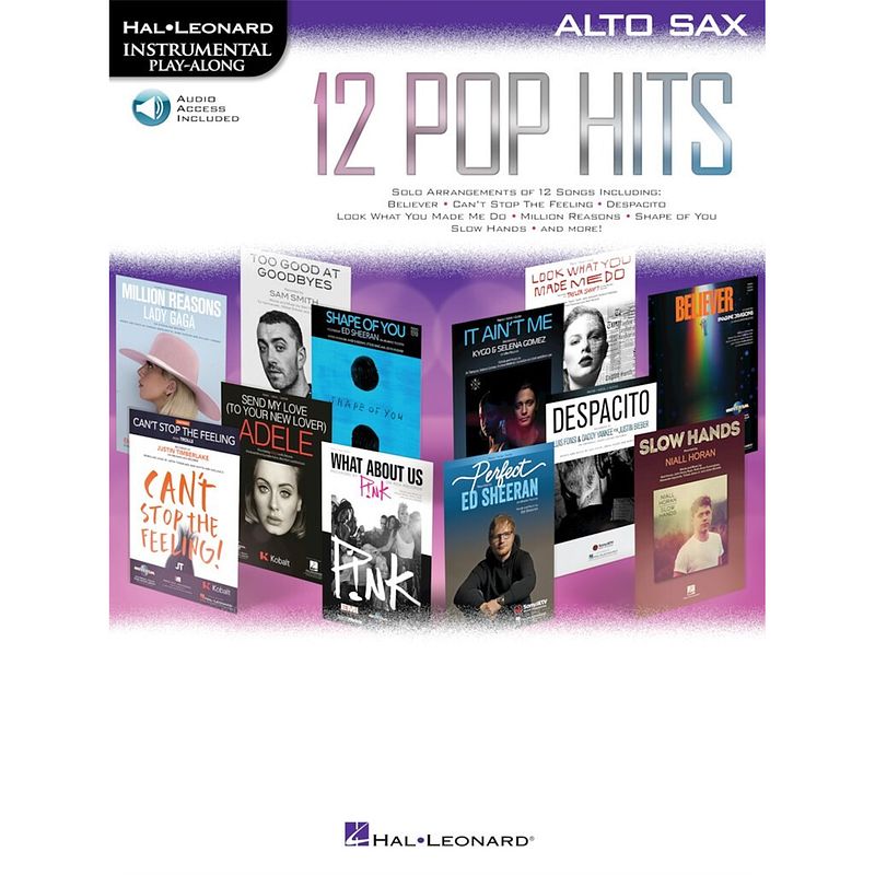 Foto van Hal leonard 12 pop hits alto sax