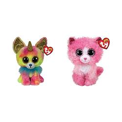 Foto van Ty - knuffel - beanie boo's - yips chihuahua & reagan cat