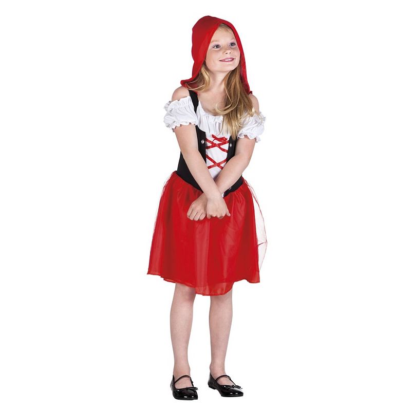 Foto van Boland verkleedpak roodkapje meisjes rood maat 104-116