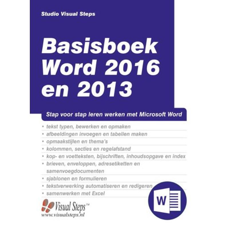 Foto van Basisboek word 2016 en 2013