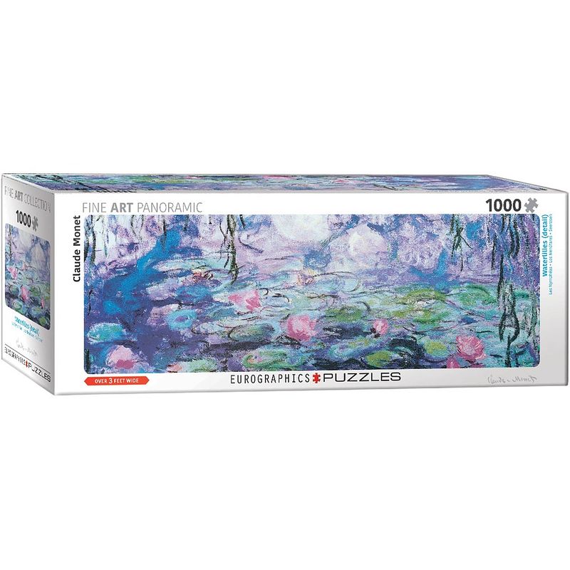 Foto van Eurographics puzzel waterlilies - claude monet panorama - 1000 stukjes