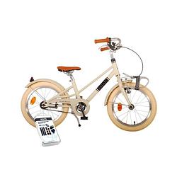 Foto van Volare kinderfiets melody - 16 inch - zand - inclusief ways bandenplakset