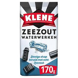 Foto van Klene zeezout waterwerken zoute drop zak 170g bij jumbo