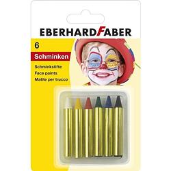 Foto van Schminkstiften eberhard faber klein, set 6 kleuren op blisterkaart