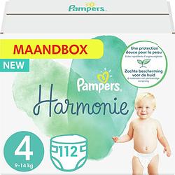 Foto van Pampers - harmonie pure - maat 4 - maandbox - 112 luiers - voordeel