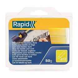 Foto van Rapid lijmstick voor textiel-kurk 94 x 12 mm 50g honingkleurig