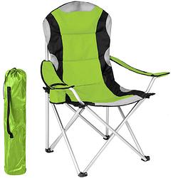 Foto van Tectake stoel basic campingstoel - groen;zwart