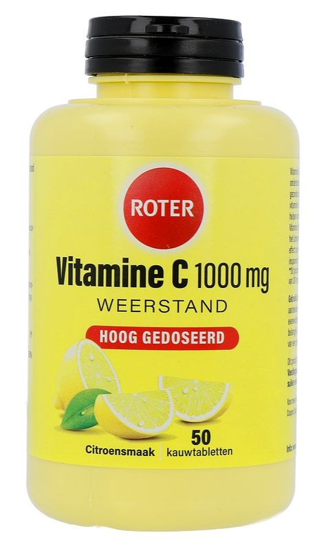 Foto van Roter vitamine c forte kauwtabletten, 50 stuks bij jumbo